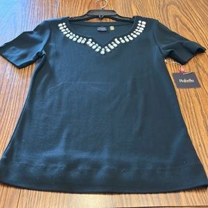 Rafella. Black. Small petite top